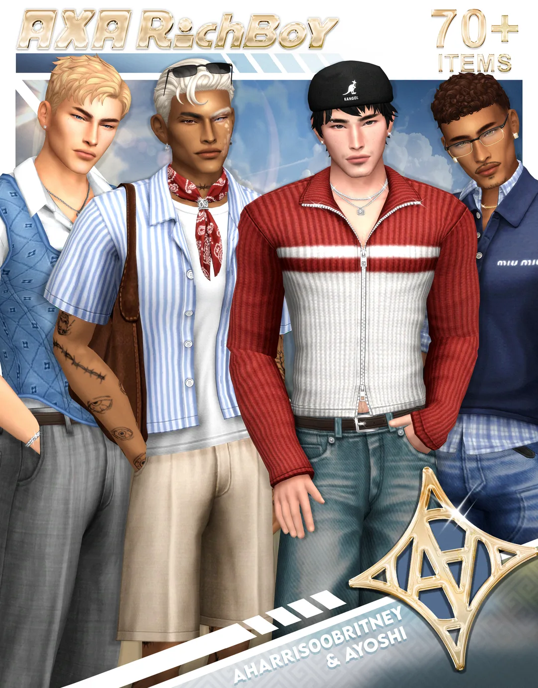 AxA Richboy | Public on August 20th, 2026 by aharris00britney for The Sims 4 | Sims CC Finds | Sims 4 CC