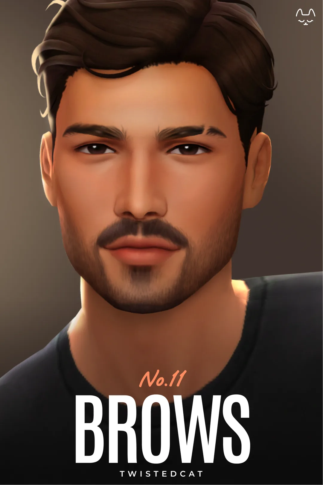 Sims 4 CC, Eyebrow Set No11 by TwistedCat for The Sims 4 | Sims CC Finds