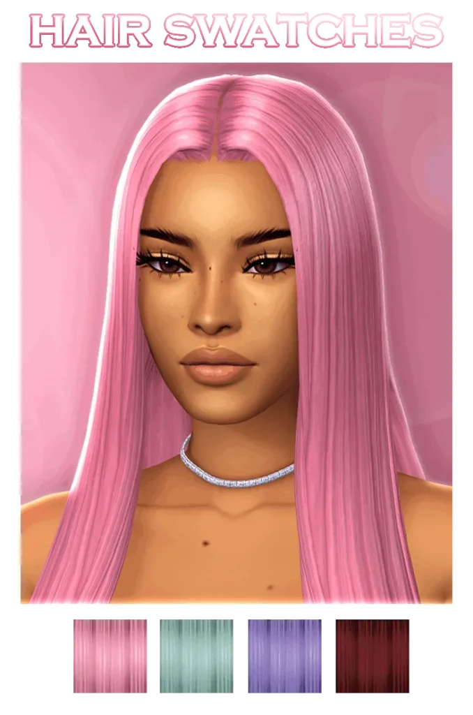 Hair Swatches Update: 4 new colors added for The Sims 4