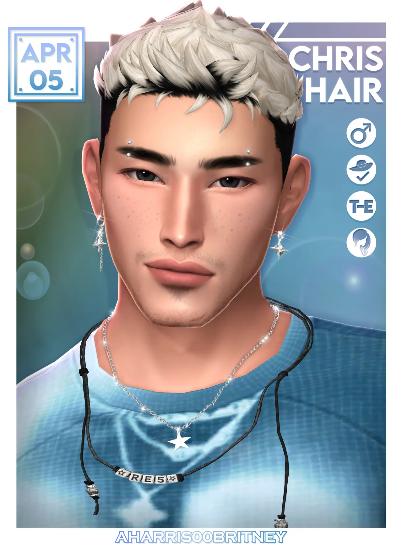 Chris Hair: Hair for The Sims 4