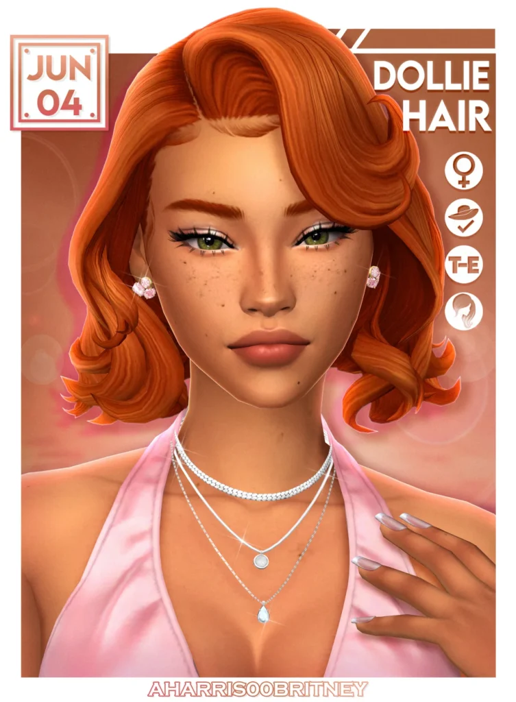 Dollie Hair: hair for The Sims 4