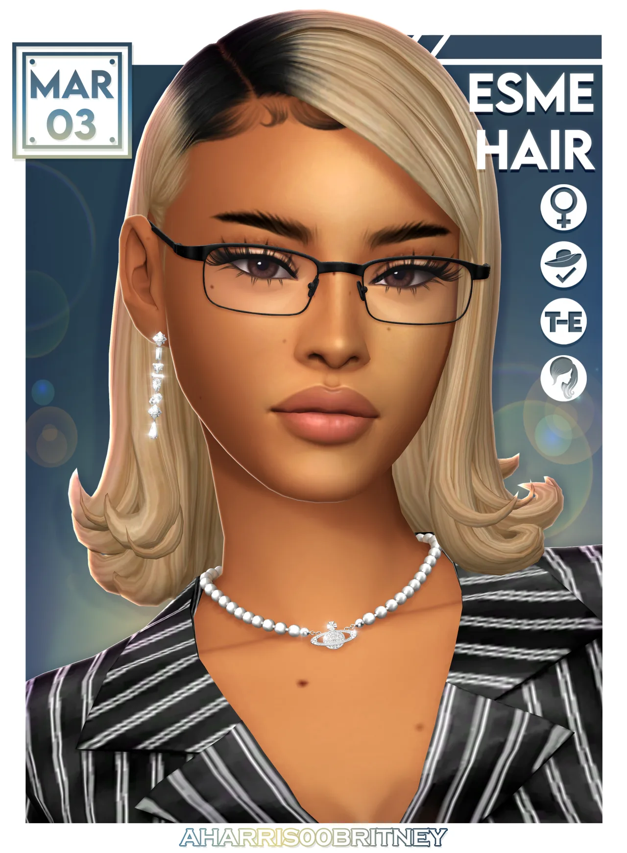 Esme Hair: hair CC for The Sims 4