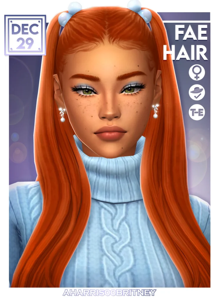 Fae Hair: Hair for The Sims 4