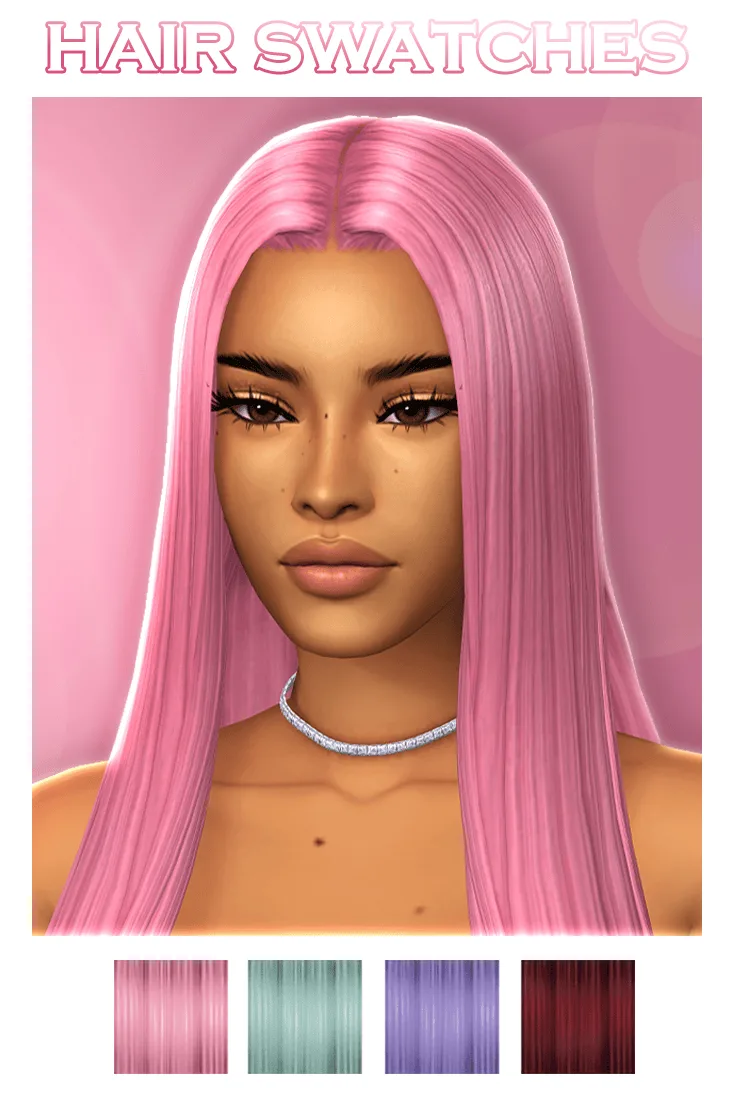 Hair Swatches Update: new hair color swatches for The Sims 4