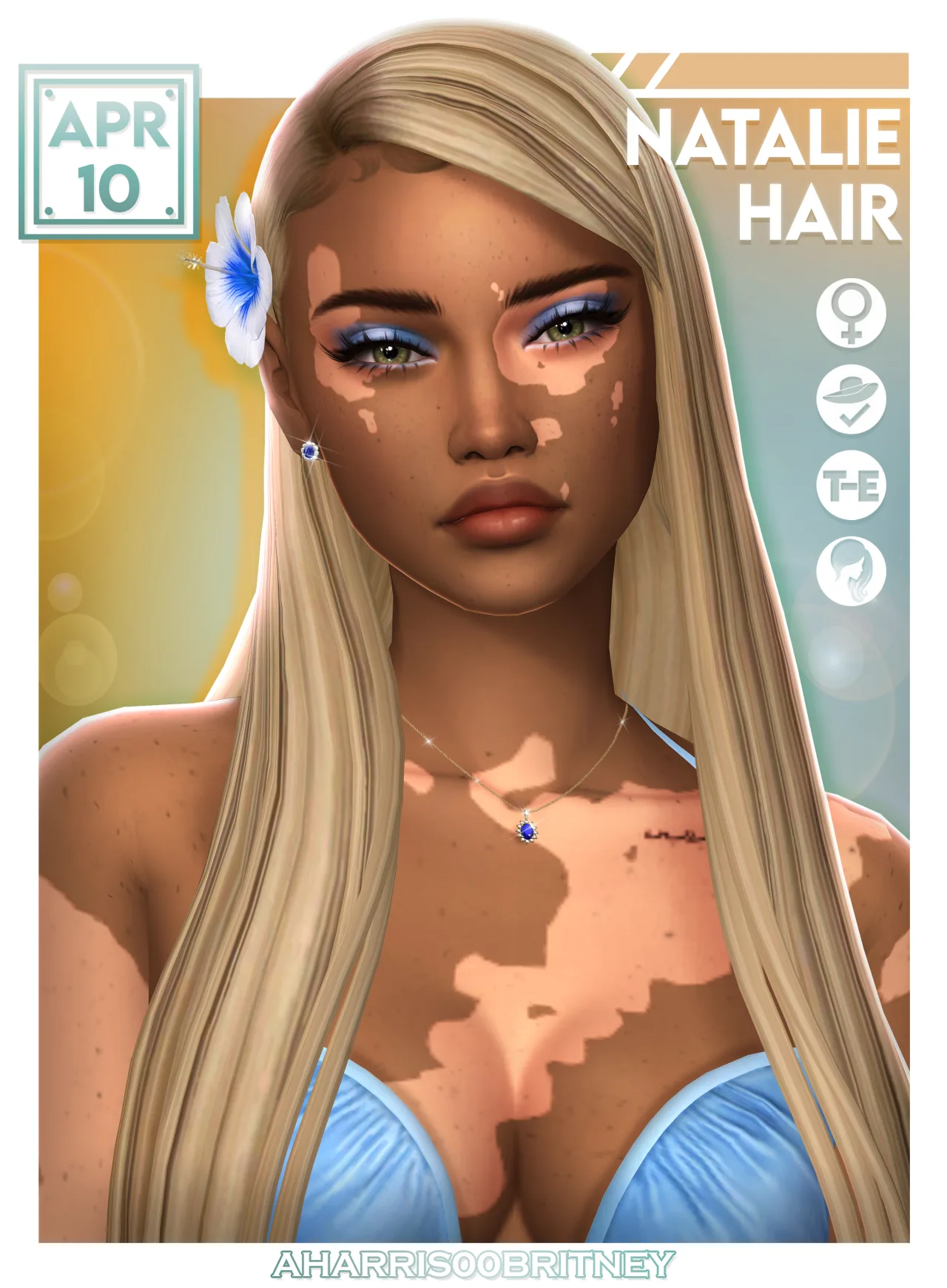 Natalie Hair: Hair for The Sims 4