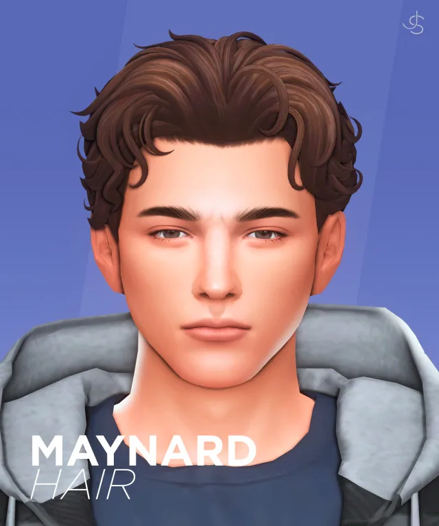 Maynard Hair: Peter Parker–inspired masculine & feminine hair for The Sims 4