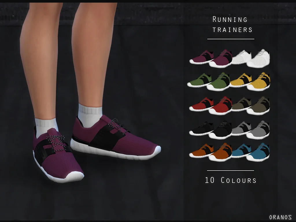 Running Trainers [Male]: Shoes for The Sims 4