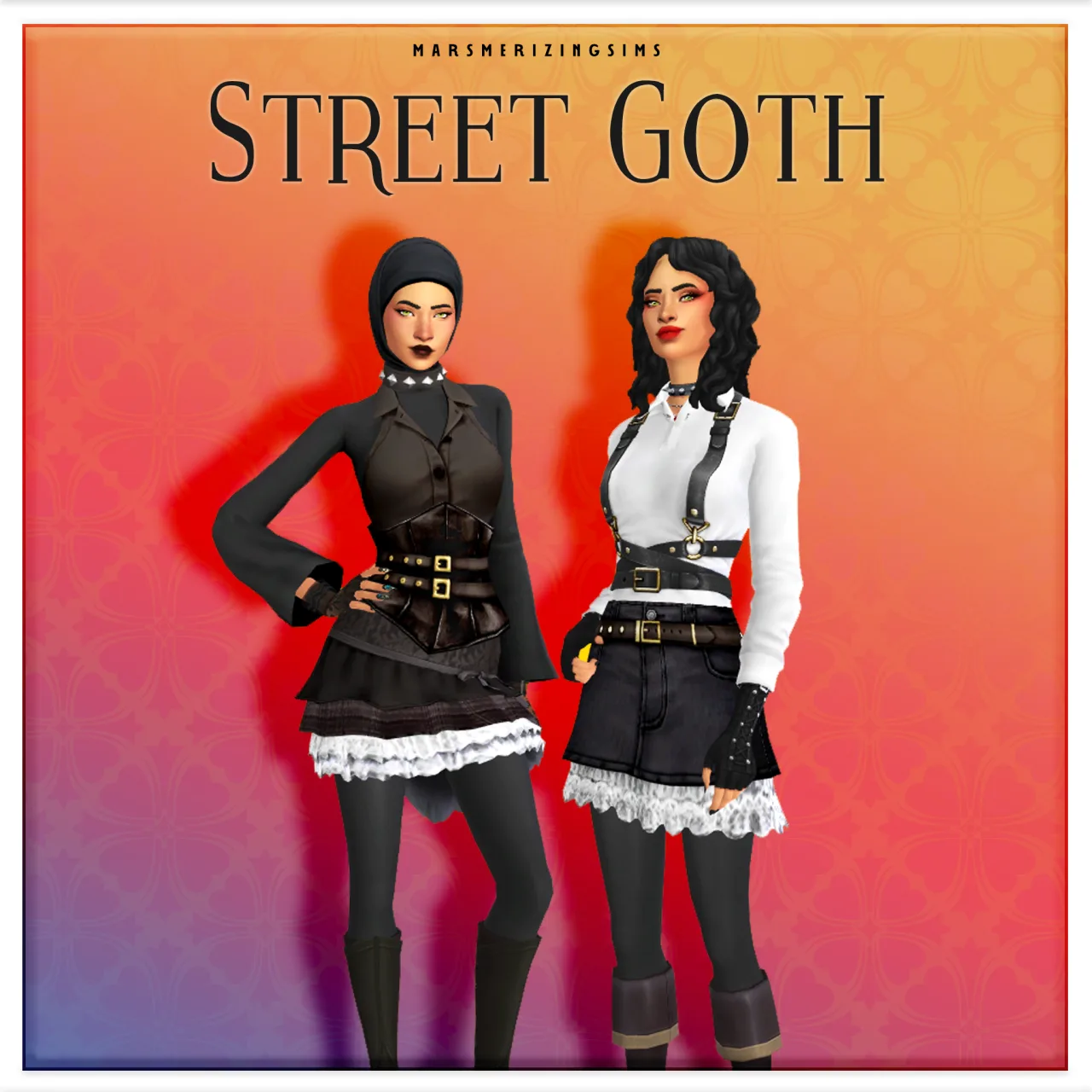 Street Goth (Pulic July 18th): CC set for The Sims 4