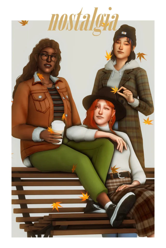 The forest of talking trees: CC pack for The Sims 4