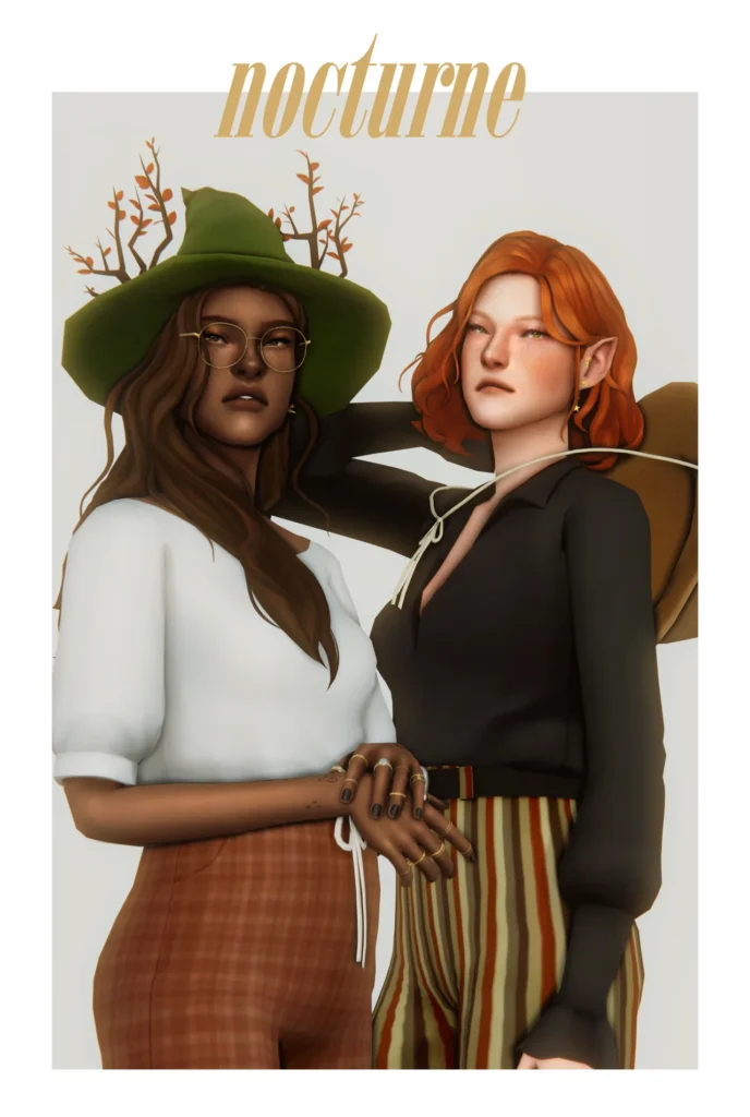 The forest of talking trees: CC pack for The Sims 4