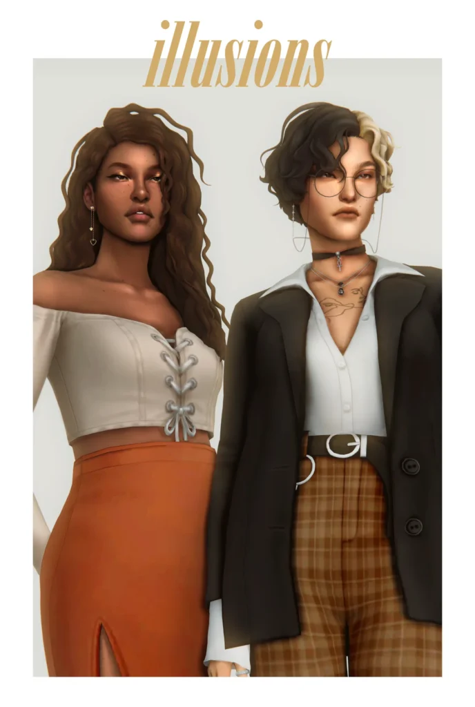 The forest of talking trees: CC pack for The Sims 4