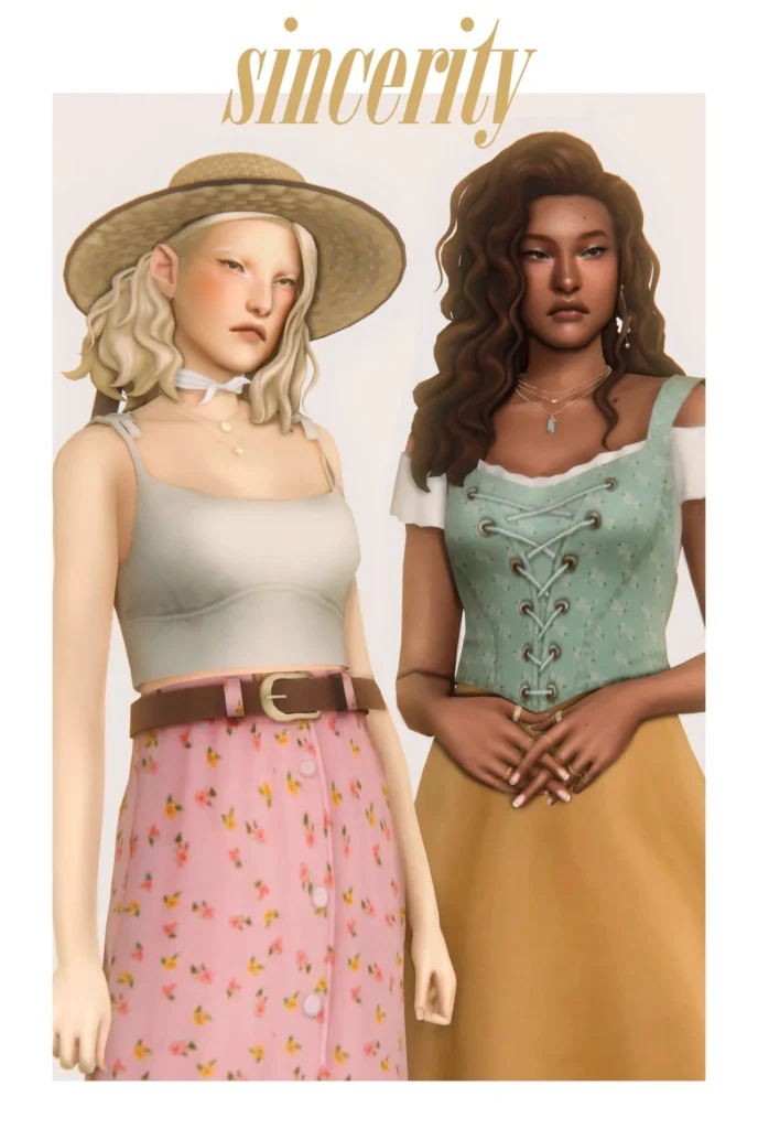 The forest of talking trees: CC pack for The Sims 4