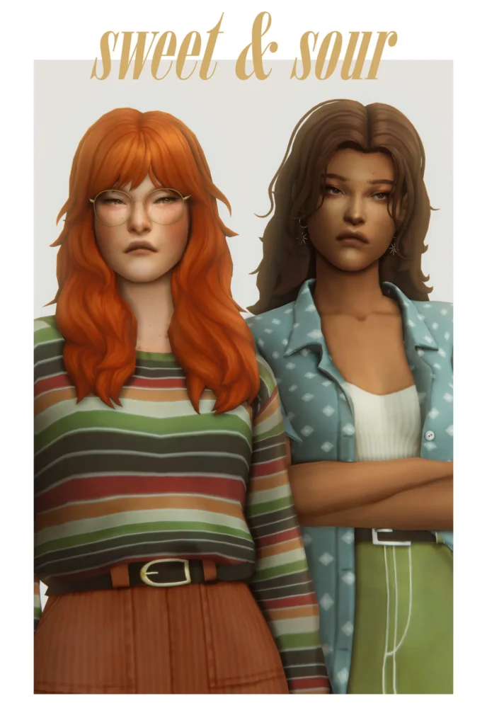 The forest of talking trees: Hair for The Sims 4