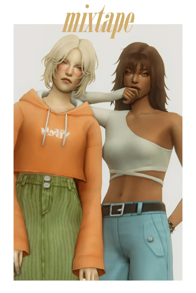 The forest of talking trees: mixtape CC pack for The Sims 4 by clumsyalienn