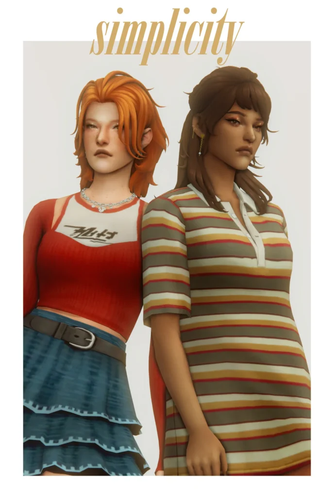 The forest of talking trees: CC pack for The Sims 4