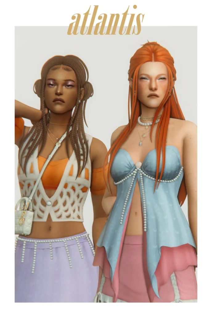 The forest of talking trees: CC pack for The Sims 4