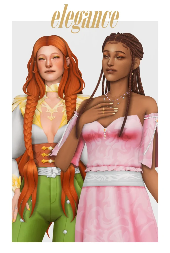 The forest of talking trees: Hair CC pack for The Sims 4