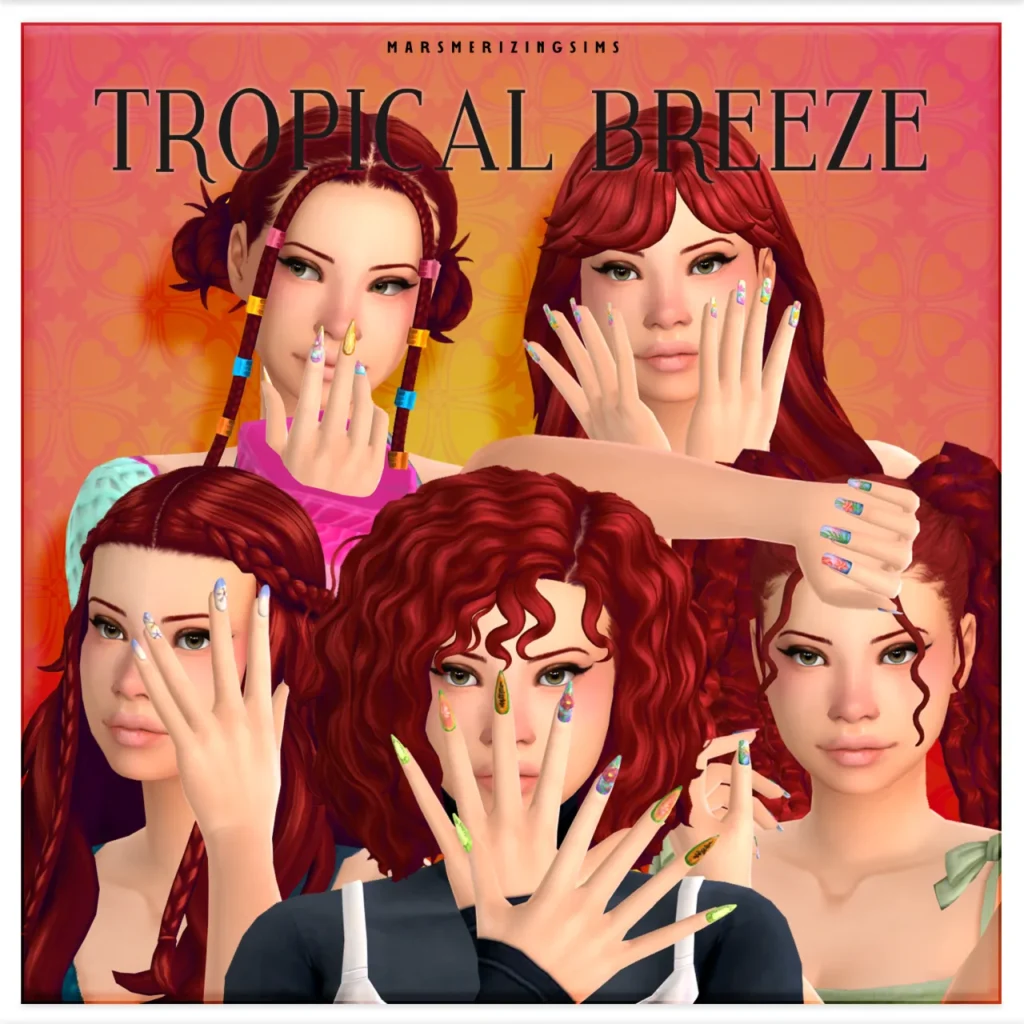 Tropical Breeze: public CC release for The Sims 4 by marsmerizing-sims